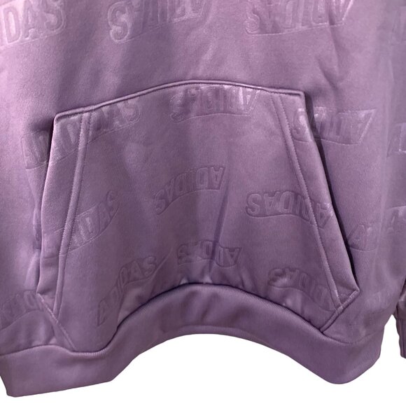 Adidas Mens Shadow Violet Hoodie Size S Regular Fit 100% Polyester - Picture 7 of 11